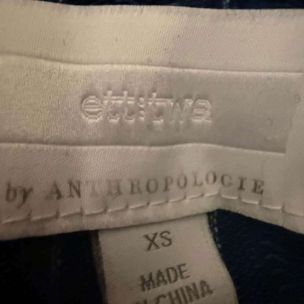 ETT:TWA by Anthropologie Navy Pinstripe Jumpsuit - Size XS - Picture 12 of 13